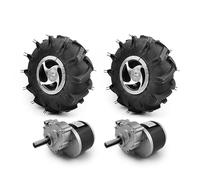 Kit de ruedas de motor de doble accionamiento para herramienta agrícola , cultivador, granja de jardín, carro de mano, neumático de 10 pulgadas, 24 V, 500 W (Agricultural kit E, Max speed 6kph)