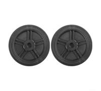 Kit de ruedas giratorias de repuesto para compresores de aire portátiles, absorción de impactos, antideslizantes, 2 piezas de ruedas de plástico con herrajes, 12,7 cm, para talleres, garajes