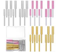 Kit de sacapuntas de motosierra, 45 piezas, ruedas recubiertas de titanio para amoladora eléctrica, piedras de molienda de 5/32 3/16 7/32 pulgadas