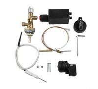 Kit de seguridad para calentador de patio 7 piezas con válvula de | Interruptor de punta a prueba de fallos, corte automático de gas, evita accidentes, calefacción exterior segura, tranquilidad