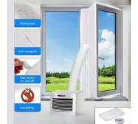 Kit de sellado de ventana, Kit de sellado de ventana de aire acondicionado portátil, fácil de instalar, protector de parada de aire caliente impermeable para mantener la casa 210x90cm
