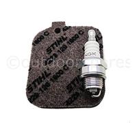 Kit de servicio de filtro de aire y enchufe original para sopladores y trituradoras de hojas Stihl BG45 BG46 BG55 BG65 BG85 BR45C SH55 SH85