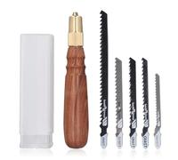 Kit de Sierra Manual Modelo 5 en 1, con 5 Hojas de Sierra de Acero con Alto Contenido de Carbono, Mini Sierra Manual, Herramientas Artesanales para Modelado Artesanal