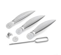 Kit de sistema de limpieza de un solo toque de 22-1/2 pulgadas con componentes resistentes al calor para reemplazo de parrilla de carbón Weber 7444, fácil extracción e instalación de cenizas para