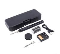 Kit de soldador inalámbrico Pantalla LED de temperatura variable Tipo C Estación de soldadura estilo pluma recargable para placa de circuito 205mm (A)