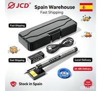 Kit de soldador recargable inalámbrico JCD, 1000mAh, USB tipo C, carga rápida, pantalla Digital LED, temperatura ajustable ℃ / ℉ Soldador Inalámbrico Portátil con Función de Apagado Automático, Orange