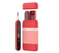 Kit de soldador USB inalámbrico eléctrico con pantalla digital, calentamiento rápido para placa de circuito, herramienta de reparación de precisión de 5.9 pulgadas (rojo)