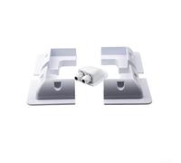 Kit de soporte de montaje de panel solar, 7 piezas, ABS sin taladro, para RV, barco, cámper, yate, techo, fijación de esquina, juego de prensaestopas laterales (blanco)