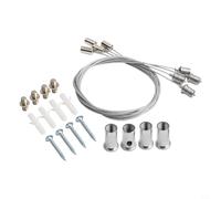 Kit de soporte de techo para calentador de infrarrojos con marco de acero inoxidable con cable de acero de 1 metro