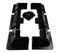 Kit de soportes de montaje de panel solar de 7 piezas con prensaestopas de entrada de cable para caravana y uso marino, soporta un rendimiento eficiente del panel