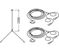 Kit de suspensión de paneles de accesorios 4058075402928