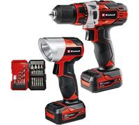 Kit de taladro atornillador inalámbrico Einhell TE-CD 12/1 Li +22+CL (2 baterías de 2.0Ah)