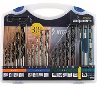 Kit de taladros y brocas Kombi Alpen, 30 piezas