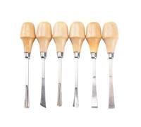 Kit de tallado en madera Juego De Herramientas For Tallar Madera, Cinceles Mano Profesionales 5/6 Uds(6PC)