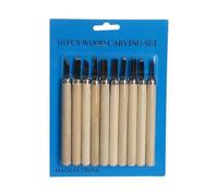 Kit de tallado en madera Juego De Herramientas Mano Con Cuchillo Cincel For Tallar Madera, 3-12 Uds., For Tallado Básico Y Detallado(10pcs)