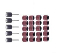 Kit de tambor de lijado de 25 piezas, cabezales de molienda giratorios abrasivos de 0.5 pulgadas con varillas (grano 120)