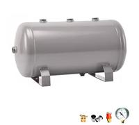 Kit de tanque de aire portátil con calibre, almacenamiento de aire comprimido para inflables y equipos de automatización, tanque de gas de acero al carbono duradero