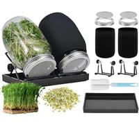 Kit de Tarros de Germinación Brote,Semilla Germinador de Semillas,Tarros para Germinados,Kit de Tarros de Germinación Brote de Semilla,Kit de Tarros de Germinacións, de Brotes de Semillas