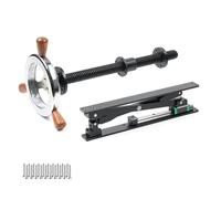 Kit de tornillo de banco de carpintería resistente, herrajes de sujeción ajustables de estilo europeo con marco en X y volante para bancos de trabajo de bricolaje