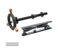 Kit de tornillo de banco para carpintería, tornillo de banco paralelo resistente, estilo europeo, con marco en X, volante, tornillos, para bancos de trabajo de bricolaje, accesorios de sujeción