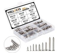 Kit de tornillos autoperforantes de 265 piezas
