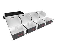 Kit de transporte con 4 cajas de almacenamiento vacías para miniaturas y juegos