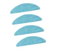 Kit de trapeador compatible con cecotec para Conga Y70, paquete de 4 almohadillas de repuesto de microfibra suave para fregar eficazmente en húmedo y eliminar el polvo