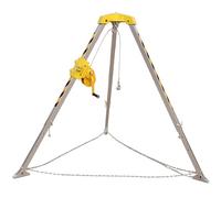 Kit de trípode aluminio, elevador con cabrestante, seguridad dispositivo autobloqueo(1800 LBS Winch)