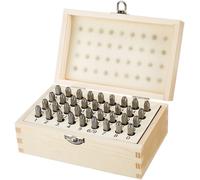 Kit de troqueles para letras de Amazon Basics, para metal y cuero, de 4 mm