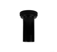 Kit de tubo de drenaje de inodoro montado en la pared con anillo de sellado para modelos de inodoro colgantes de pared, material de polipropileno negro, 185 mm, 220 mm, 305 mm, 355 mm, opciones de