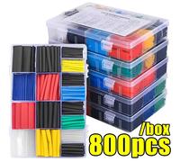 Kit de Tubos Termocontraíbles, Tubos Termorresistentes, Envoltura de Cables Termocontraíbles, Aislamiento de Cables Eléctricos, Protector de Cables 560pcs (box)