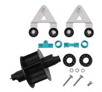Kit de turbina de marco en A para Hayward para piscina para aspiradora AXV621DAT juego de reparación incluye bujes de rodillos suaves para Navigator Ultra para aquadroid Diver Dave para wanda the