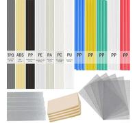 Kit de varilla de soldadura 120 unids para ABS PP PU PE PA PC TPO reparación de plástico con malla de acero inoxidable y herramientas de limpieza