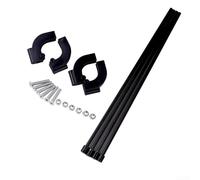 Kit de varillas de fibra de vidrio y hebillas de plástico para montaje de marco de tubo cuadrado de 1,5 cm