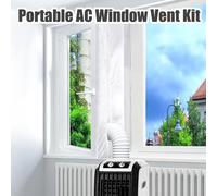 Kit de ventana de CA portátil, Kit de sellado de ventana abatible de aire acondicionado móvil, accesorio de ventilación de escape sin taladro 4 meters