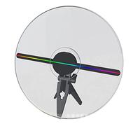 Kit de ventilador con holograma 3D, Pantalla de publicidad del proyector Holográfica 3D Holográfica 3D Power Tape-C Suspendido Estéreo Imágenes Mini Modelo de escritorio para tiendas, comercios, vacac