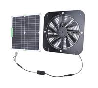 Kit de Ventilador de Panel Solar, Panel Solar de 13,5 Pulgadas y 100 W, Ventilador de Ventilación Solar, Juego de Ventilador de Panel de Escape Solar de Alta Eficiencia, para