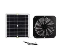 Kit De Ventilador De Panel Solar, Ventilador Con Energía Solar, 13,5 Pulgadas, 100 W, Ventilador De Refrigeración Redondo Eficaz, Escape De Ventana Para Invernadero, Gallinero, Perrera, Cobertizos