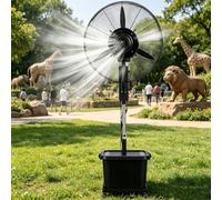 Kit de Ventilador Nebulizador for enfriar exteriores, tanque de agua portátil de 42L for patio exterior, porche/jardín