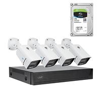 Kit de videovigilancia PNI House IPMAX PoE 3, 4 cámaras de 3MP, Exterior, Power Over Ethernet, detección de Movimiento, HDD de 1Tb