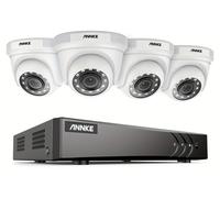 Kit de vigilancia completo - Sistema de seguridad - Juego de cámaras CCTV - Videovigilancia - 4 cámaras HD - Visión nocturna con infrarrojos