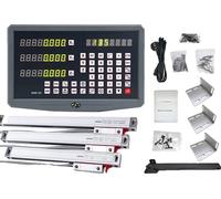 Kit de visualización digital DRO, con soporte para 3 ejes, compatible con diversas máquinas, juego completo de 5 mm