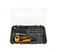 Kit Destornillador Eléctrico 26 Piezas para Muebles y Bricolaje | para acero cromo vanadio, textura antideslizante, para compacto, para ideal bricolaje, reparación muebles