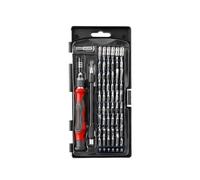 Kit Destornilladores de Reparación 58 Piezas | Multipuntas, Ergonomía y Estuche Compacto - Total de 58 piezas: 54 puntas, adaptadores fijos y flexibles, alargo de 5 niveles.