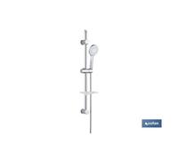 Kit ducha barra deslizante 3 pcs 5 funciones blanco