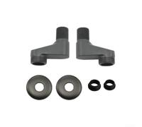 Kit elevador de ducha de cobre Adaptador de esquina ajustable 8-12cm Espaciado Acabado negro Accesorio de baño (negro)