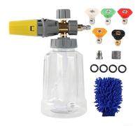 Kit Espuma Nieve Lavadora Presión 1/4" Ajustable Kit Espuma Nieve | ajustable, control para grosor espuma, spray variable, específica necesidades