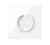 Kit frontal horizontal 1 elemento SIMON 100 con 1 tapa Schuko10020105-130 Blanco Brillante