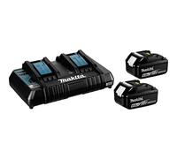 Makita Kit de fuente de alimentación Bl1860Bx2 + Dc18Rd 6.0Ah