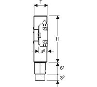 Kit GE GIS WT para grifo estándar, con sifón de descarga vertical